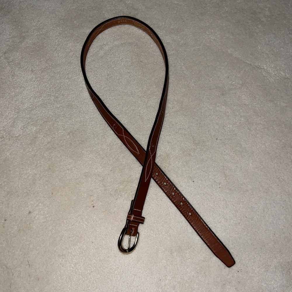 Tory English Bridle Leather Belt